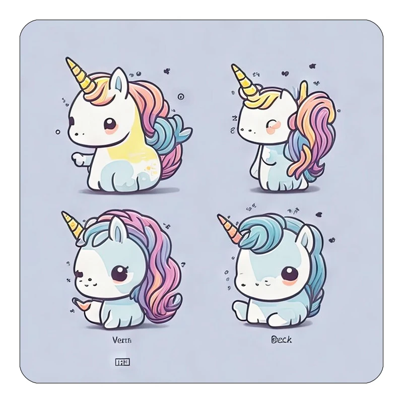 مگنت کاکتی طرح اسب تک شاخ و یونیکورن مدل mp30603