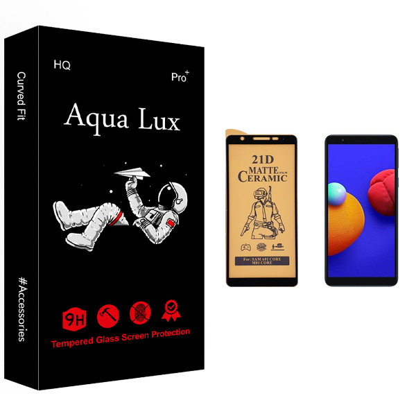 محافظ صفحه نمایش سرامیکی آکوا لاکس مدل +Pro مناسب برای گوشی موبایل سامسونگ Galaxy A01 Core