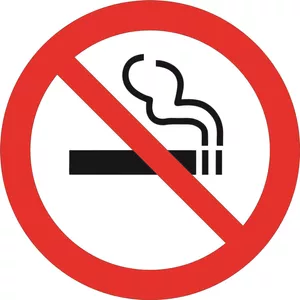 تابلو هشدار مدل سیگار کشیدن ممنوع
