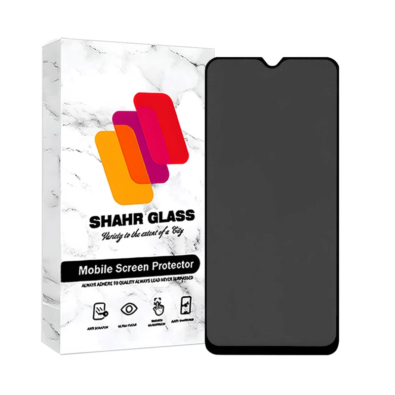 محافظ صفحه نمایش حریم شخصی شهر گلس مدل PRIVFULLS مناسب برای گوشی موبایل سامسونگ شیائومی Redmi Note 8 Pro / Redmi 9T / Redmi 9 Power / Poco M3