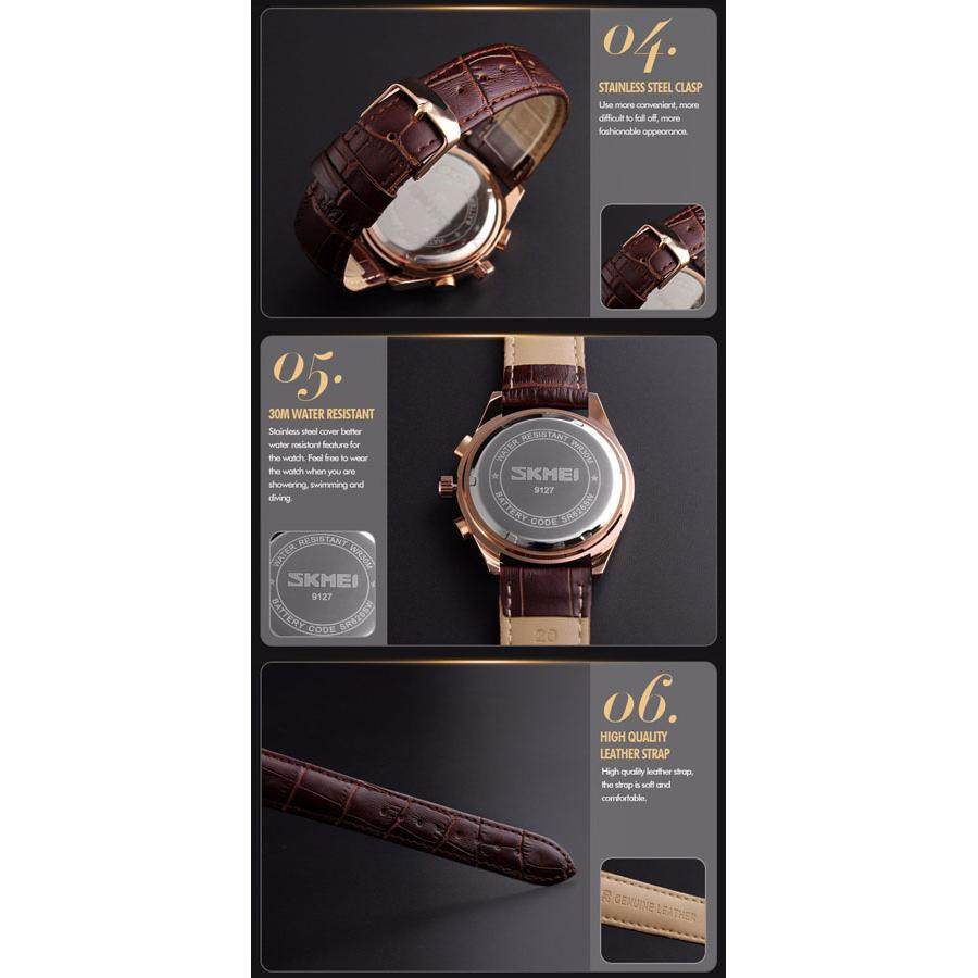 ساعت مچی عقربه ای اسکمی مدل 9127g کد 01 chrono ساعت مچی عقربه ای اسکمی مدل 9127g کد 01 chrono