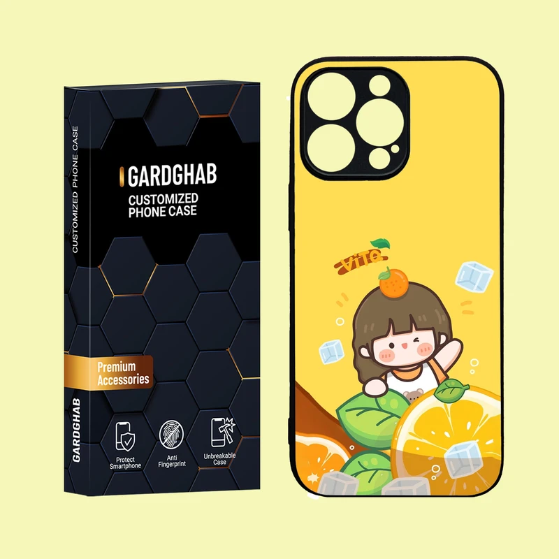 کاور گارد قاب مدل دور ژله ای دخترانه مناسب برای گوشی موبایل اپل iPhone 16 Pro Max