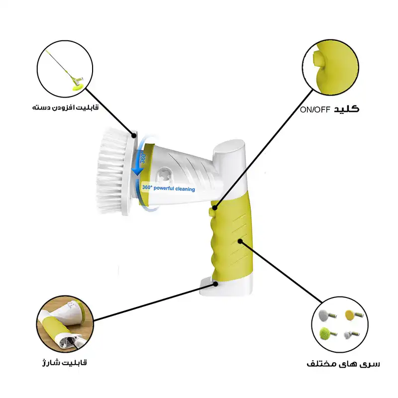 زمین شوی مدل اسپین اسکرابر کد K-108L