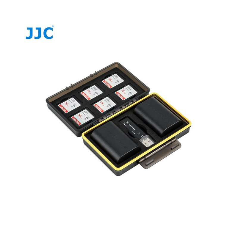 کیف محافظ باتری و کارت حافظه جی جی سی مدل BC-3LPE6 مناسب برای دوربین کانن LP-E6/E6N