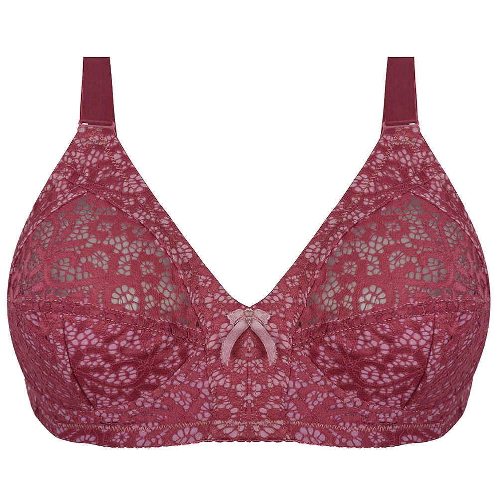 سوتین زنانه دکسونری مدل 125008827 دانتل رنگ کالباسی -  - 1