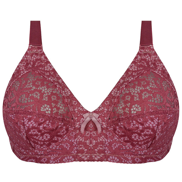 سوتین زنانه دکسونری مدل 125008827 دانتل رنگ کالباسی