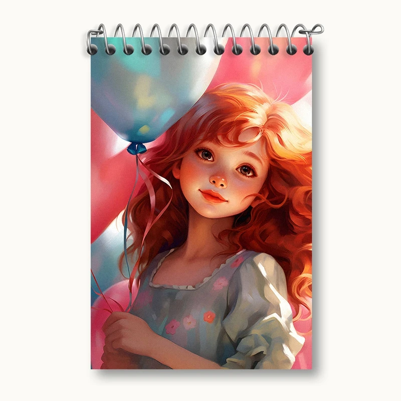 دفتر یادداشت 50 برگ خندالو مدل دخترانه کد F2765