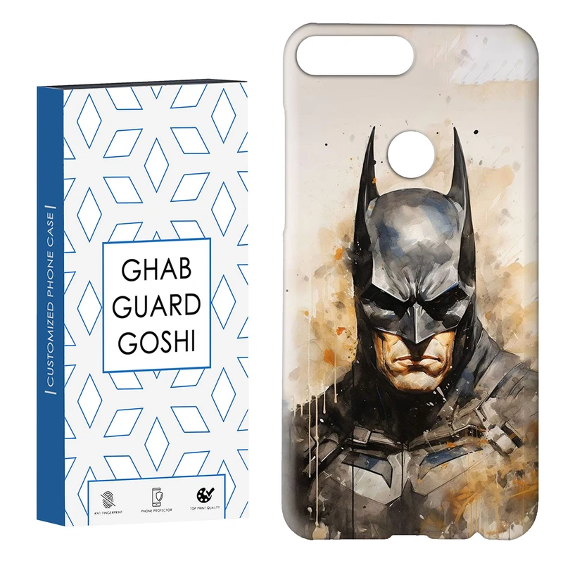 کاور قاب گارد گوشی طرح بتمن کد Dimo-377 مناسب برای گوشی موبایل هوآوی Y7 2018 / Y7 Prime 2018 / Honor 7C 