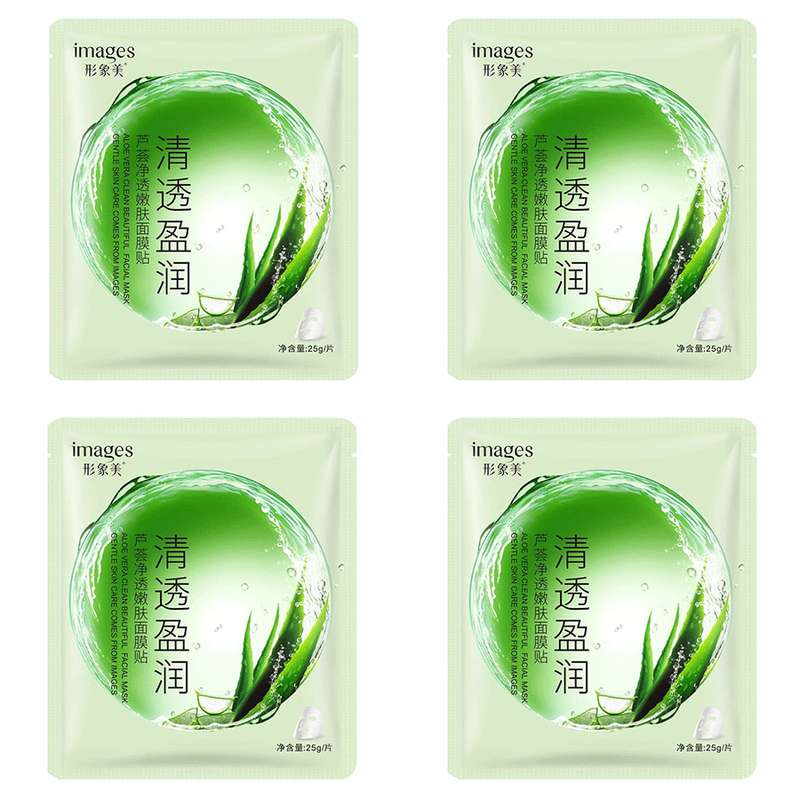 ماسک صورت ایمجز مدل Aloe Vera وزن 25 گرم مجموعه 4 عددی
