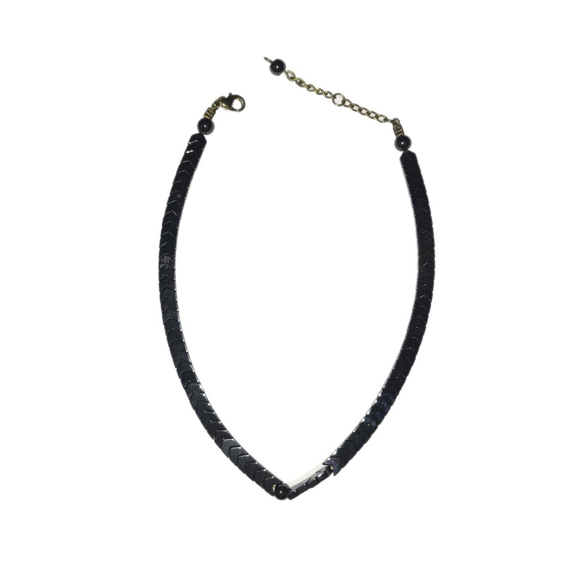 گردنبند مدل سنگ حدید کد S-349