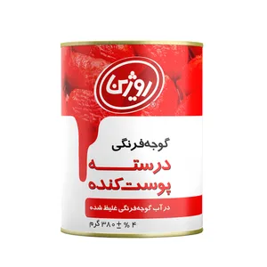 کنسرو گوجه فرنگی پوست کنده روژین تاک - 380 گرم