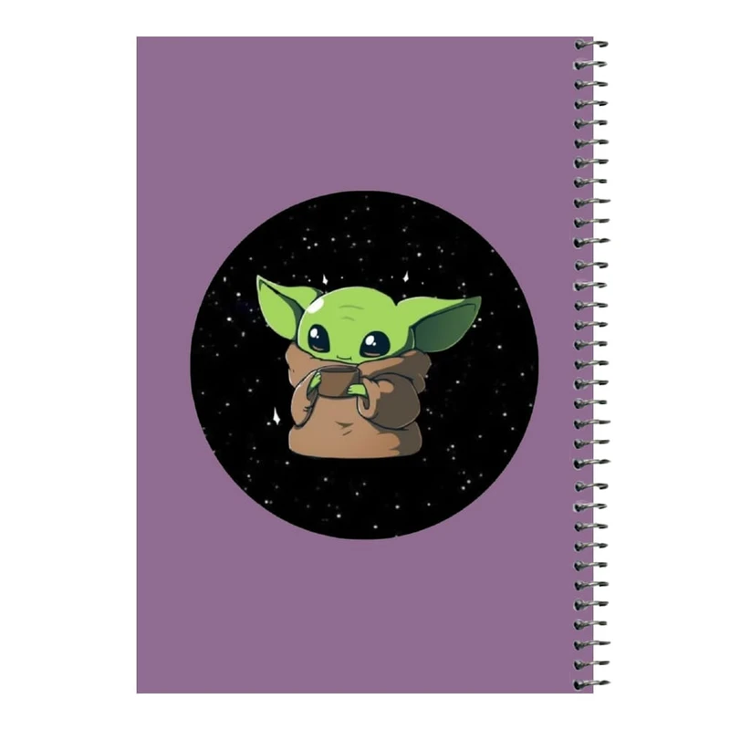 دفتر مشق 80 برگ اس جی مدل بیبی یودا کد۷   