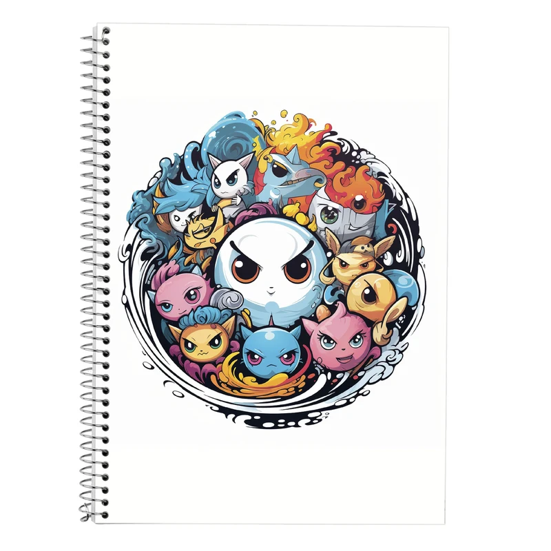 دفتر زبان 50 برگ مدوپد مدل دوخط طرح Ghibli کد DF2547