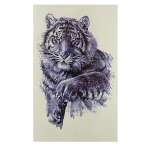 تاتو موقت طرح ببر آبرنگی کد 04