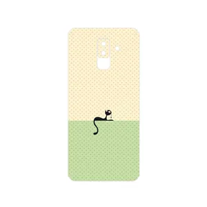 MAHOOT Minimal Internet Cat Icon Cover Sticker for Samsung Galaxy A6 Plus 2018