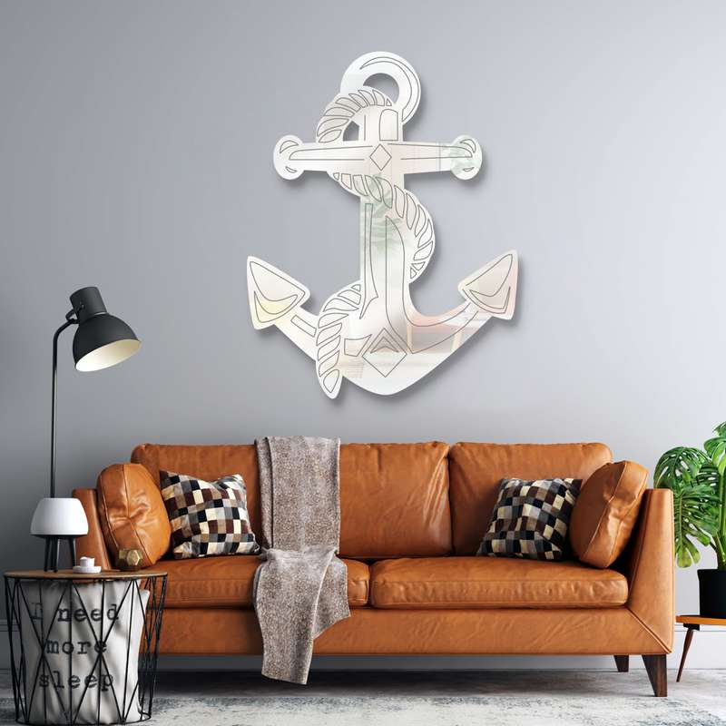 آینه پلکسی گلس طرح لنگر