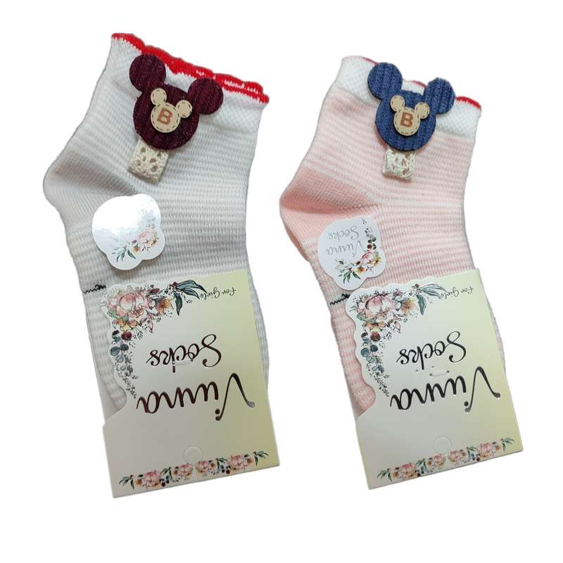 جوراب بچگانه مدل eyes GRPB مجموعه 2 عددی