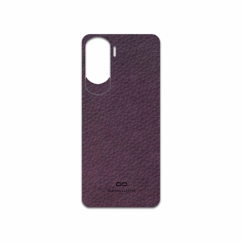 برچسب پوششی ماهوت مدل Purple-Leather مناسب برای گوشی موبایل آنر 90 Lite