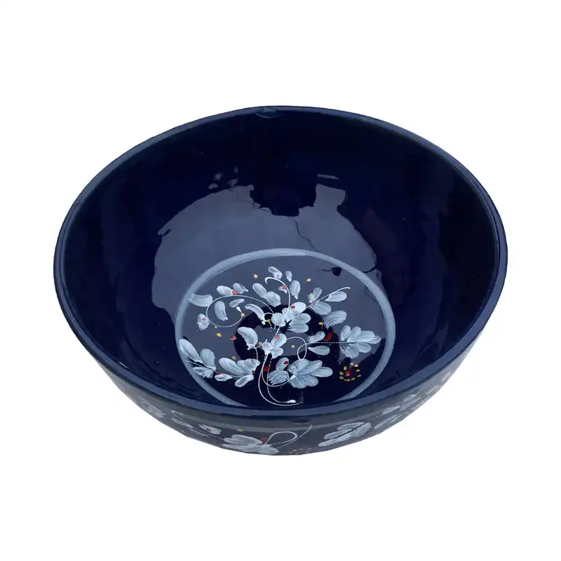 کاسه سفالی مدل دو نفره طرح گل کد 3