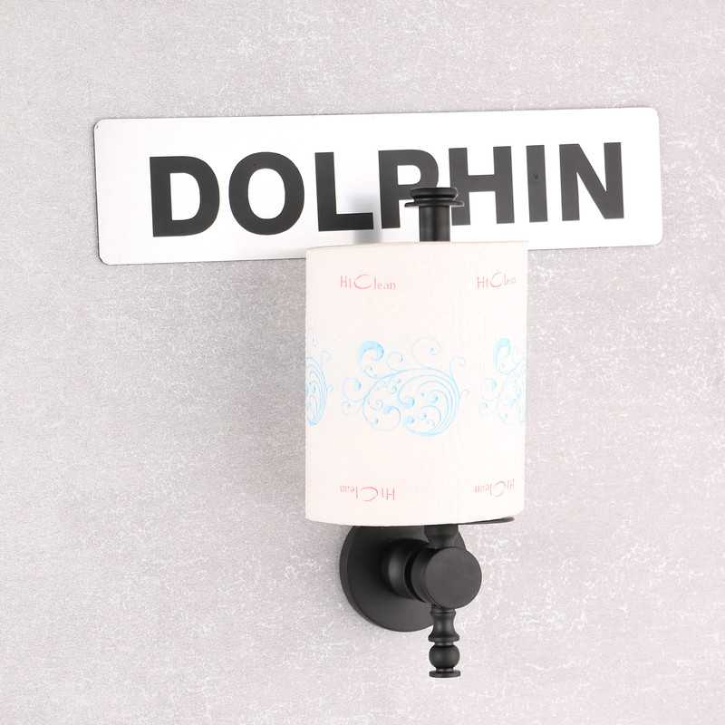 پایه رول دستمال کاغذی دلفین مدل رول کوتاه ایستاده JX-K-BL