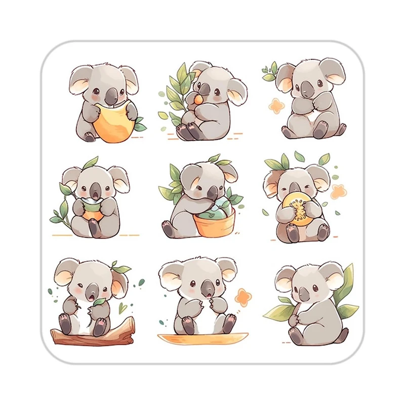 زیر لیوانی کاکتی طرح حیوانات کارتونی مدل mp27668