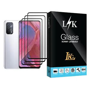 LKG LK Glass MIX003 Screen Protector For Oppo A74 5G Pack Of 3