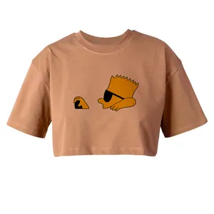 کراپ‌تاپ آستین کوتاه زنانه مدل سیمپسون  کد L320 K