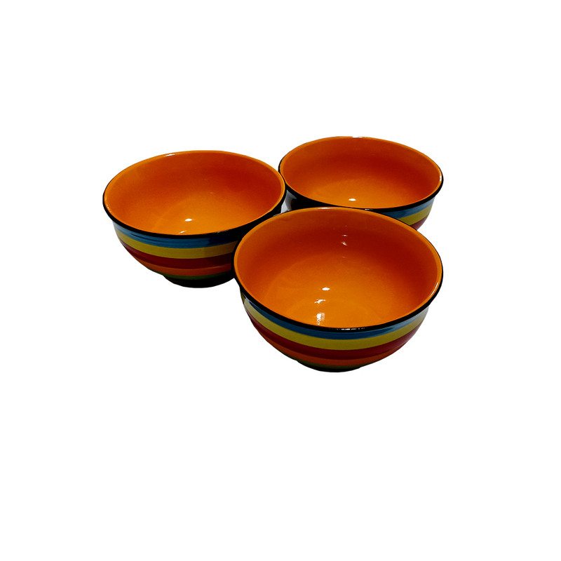 کاسه مدل ماست خوری رنگین کمان کد sd 002 بسته 3 عددی
