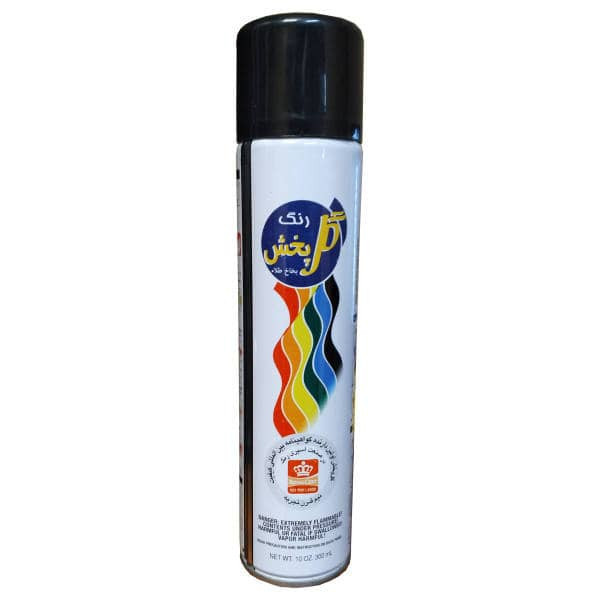 اسپری رنگ مشکی مات گل پخش کد 30 حجم 300 میلی لیتر