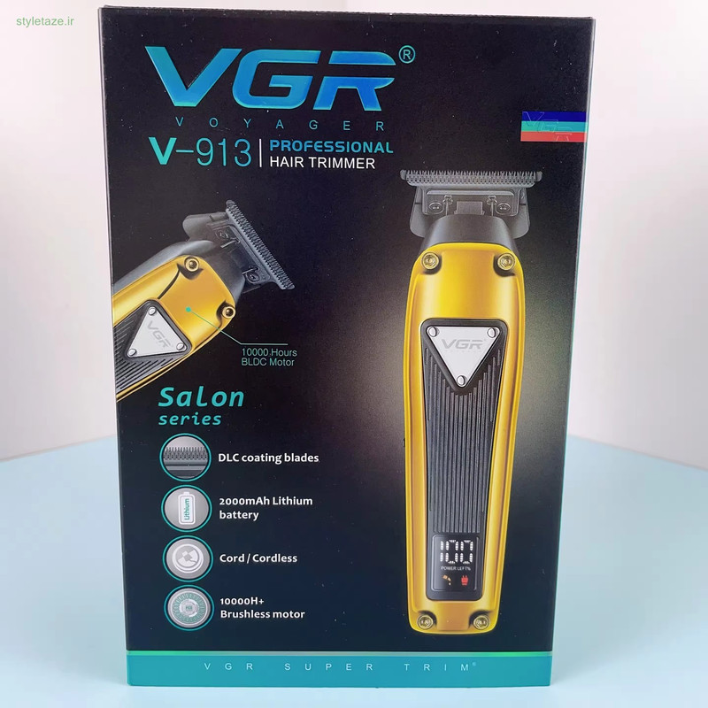 ماشین اصلاح موی سر و صورت وی جی ار مدل V-913 ماشین اصلاح موی سر و صورت وی جی ار مدل V-913