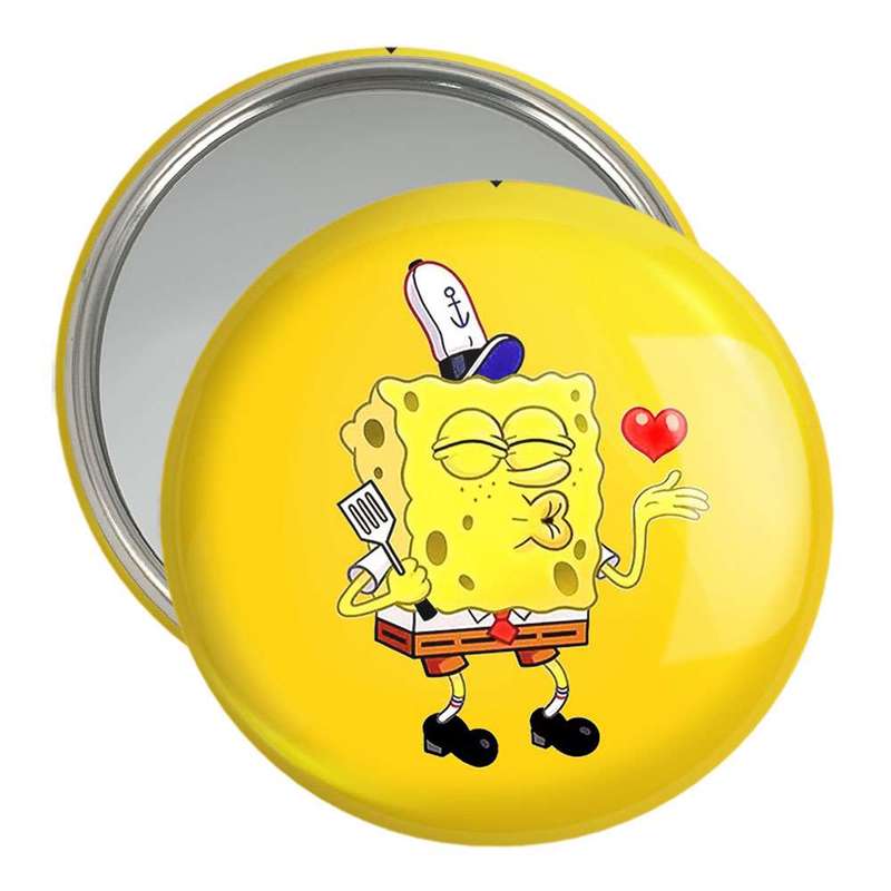 آینه جیبی خندالو طرح باب اسفنجی کد 4755 آینه جیبی خندالو طرح باب اسفنجی کد 4755