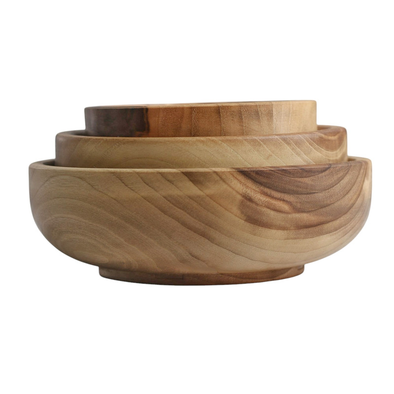 کاسه مدل چوبی کد B-01 بسته سه عددی
