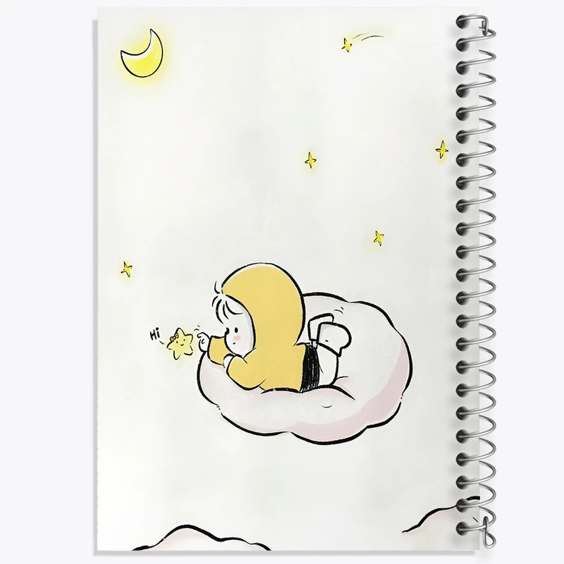 دفتر مشق 100 برگ خندالو طرح کودکانه کیوت کد N3266