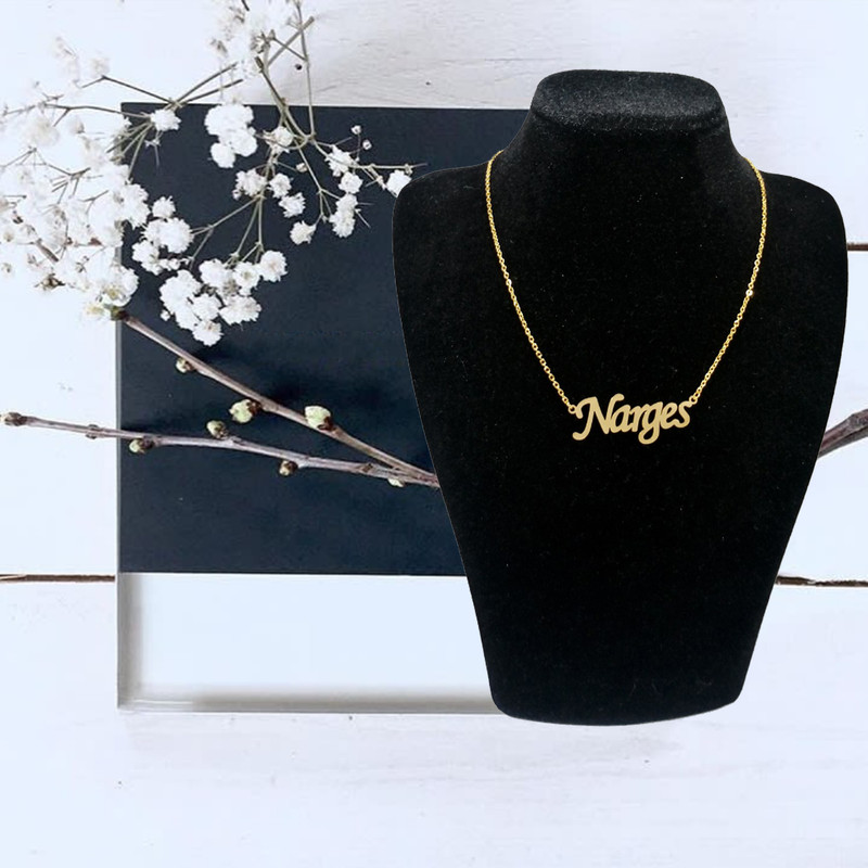 گردنبند نقره زنانه آی جواهر مدل نرگس کد N826