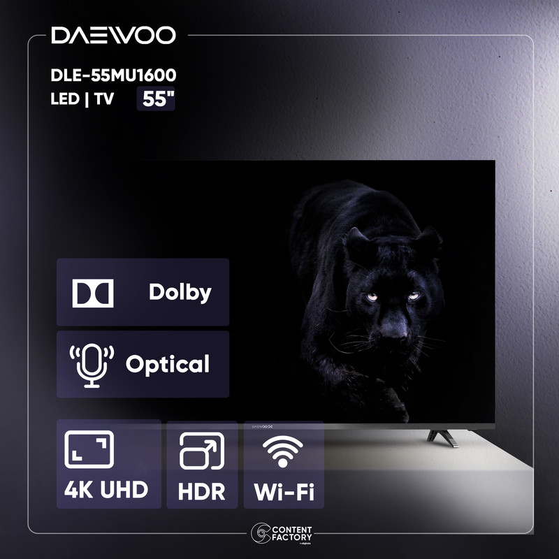 تلویزیون ال ای دی دوو مدل DLE-55MU1600 سایز 55 اینچ تلویزیون ال ای دی دوو مدل DLE-55MU1600 سایز 55 اینچ
