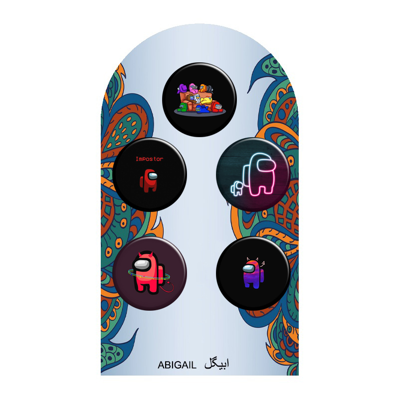 استیکر تزئینی موبایل و تبلت ابیگل طرح امانگ آس کد among us 001