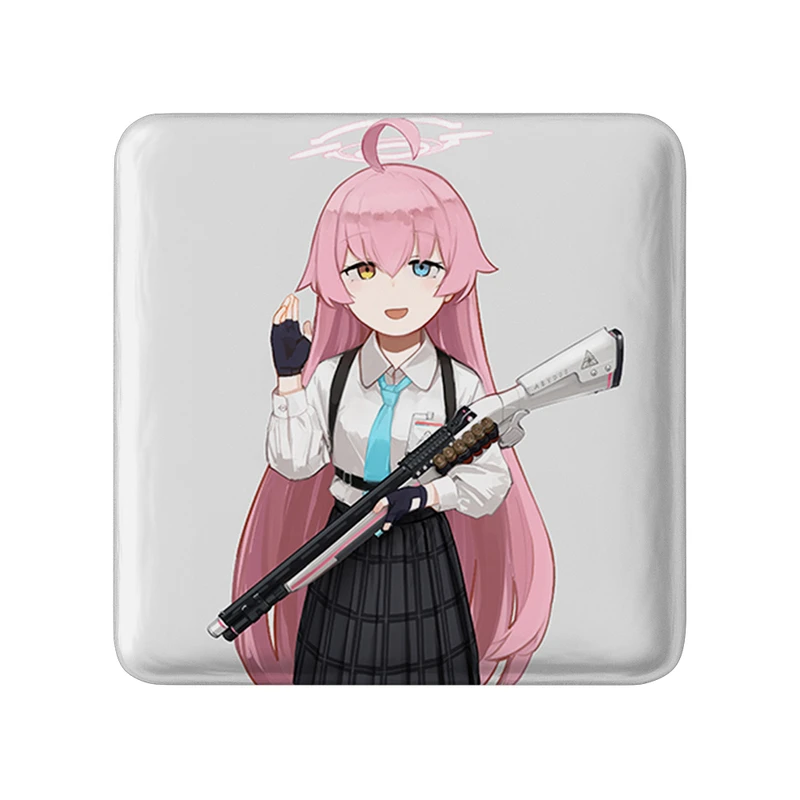 پیکسل خندالو طرح بازی آرشیو آبی (Blue Archive) مدل مربعی کد 34392