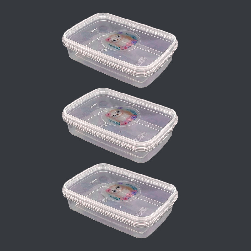 ظرف نگهدارنده مدل فریزری طرح جغد کد 700cc بسته 3 عددی