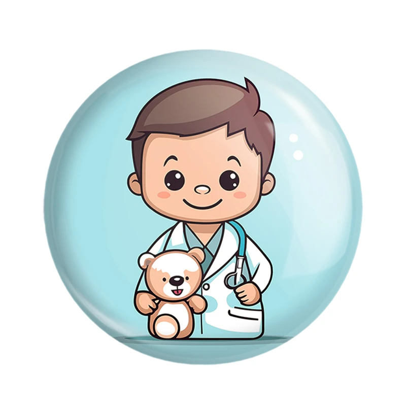 مگنت خندالو مدل پزشک و پرستار کودکانه کد 36484