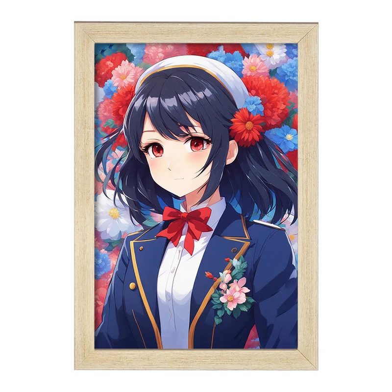 تابلو خندالو مدل دختر انیمه ای کد F2754