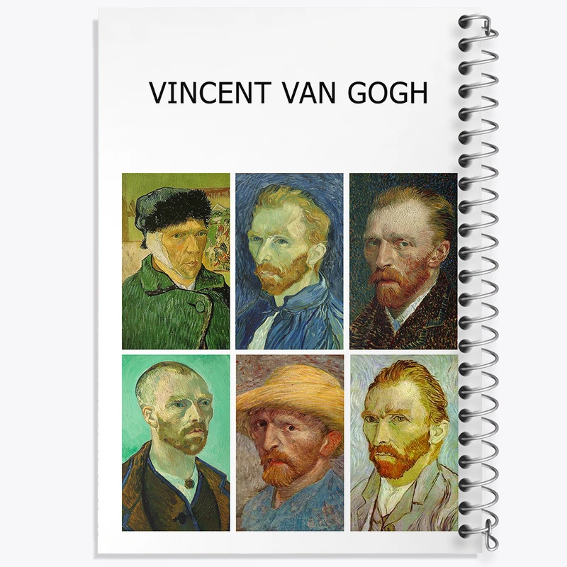 دفتر نقاشی 50 برگ خندالو طرح ونسان ونگوگ کد N1702