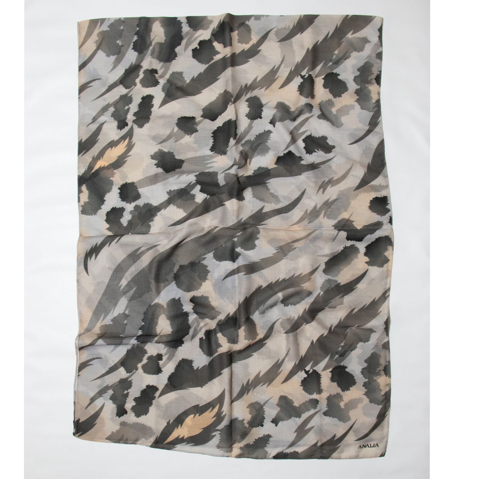 شال زنانه مدل نخ پنبه پاییزی طرح پلنگی کد ana-1417 - - 6