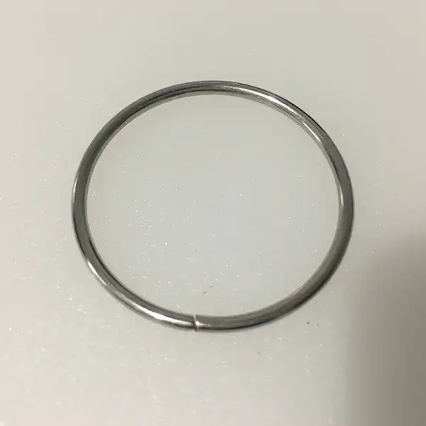 حلقه گرد چرم دوزی مدل Rnd-STL3cm بسته 50 عددی