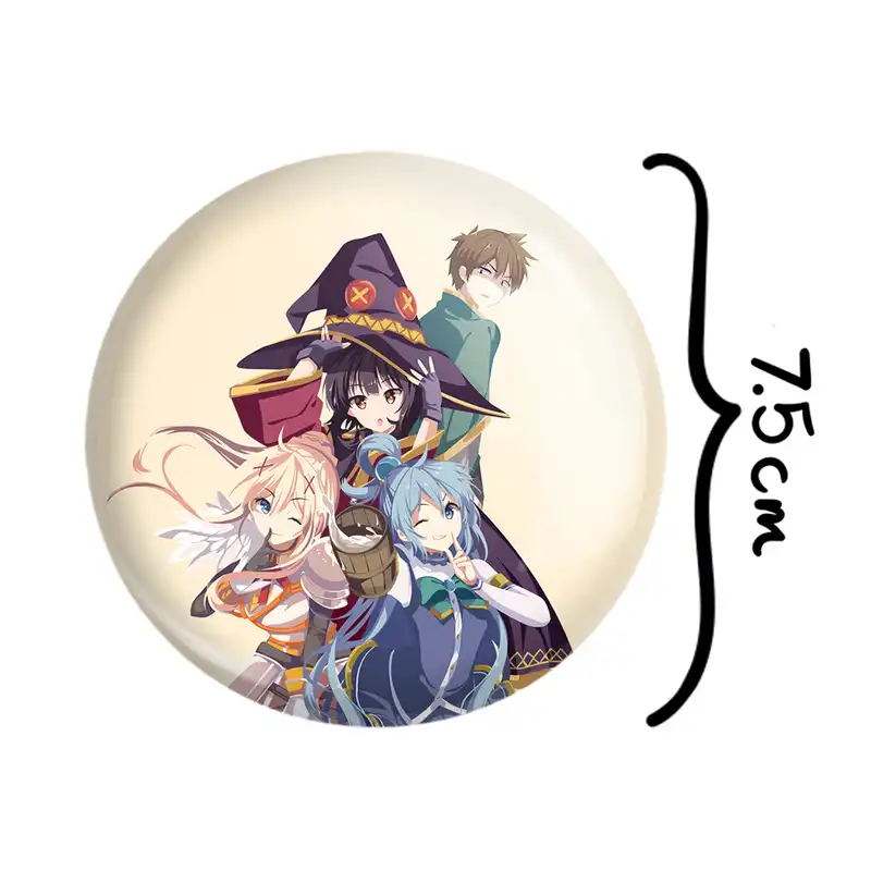 آینه جیبی خندالو طرح انیمه کونوسوبا Konosuba مدل تاشو کد 27159