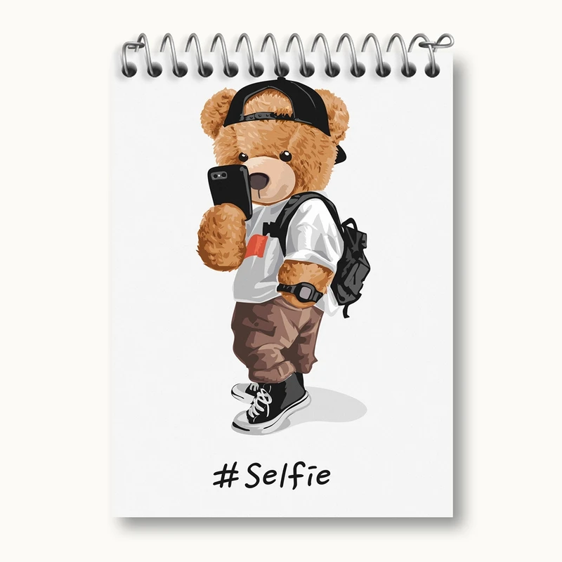 دفتر یادداشت 50 برگ خندالو مدل تدی Teddy کد 26177