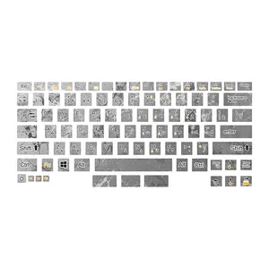 برچسب حروف فارسی کیبورد توییجین و موییجین مدل colors 07 مناسب برای لپ تاپ دل Latitude e6440,e6430s