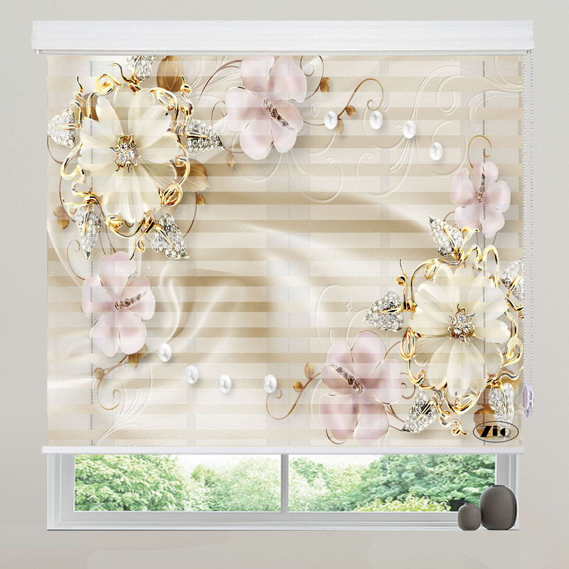 پرده زبرا زیو مدل 3D-1006 سایز 150x200 سانتی متر
