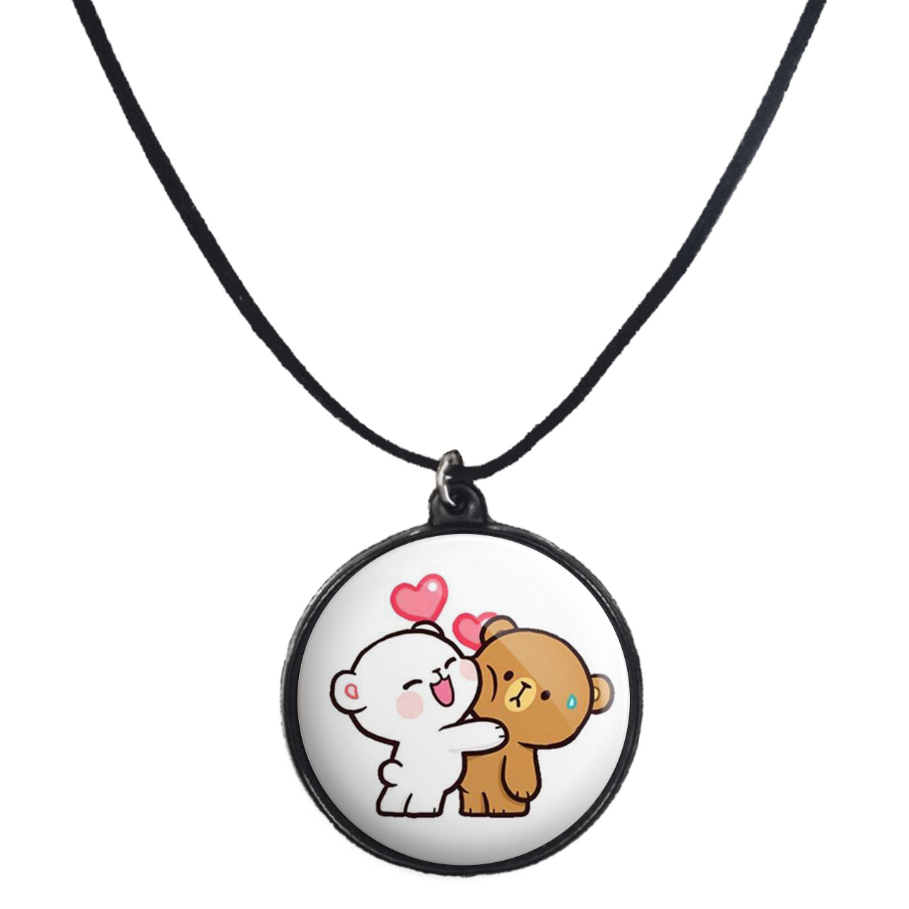 گردنبند پرمانه طرح عاشقانه کد pmb.8122 مدل دو طرفه