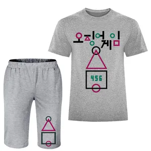 ست تی شرت و شلوارک مردانه مدل بازی مرکب A02