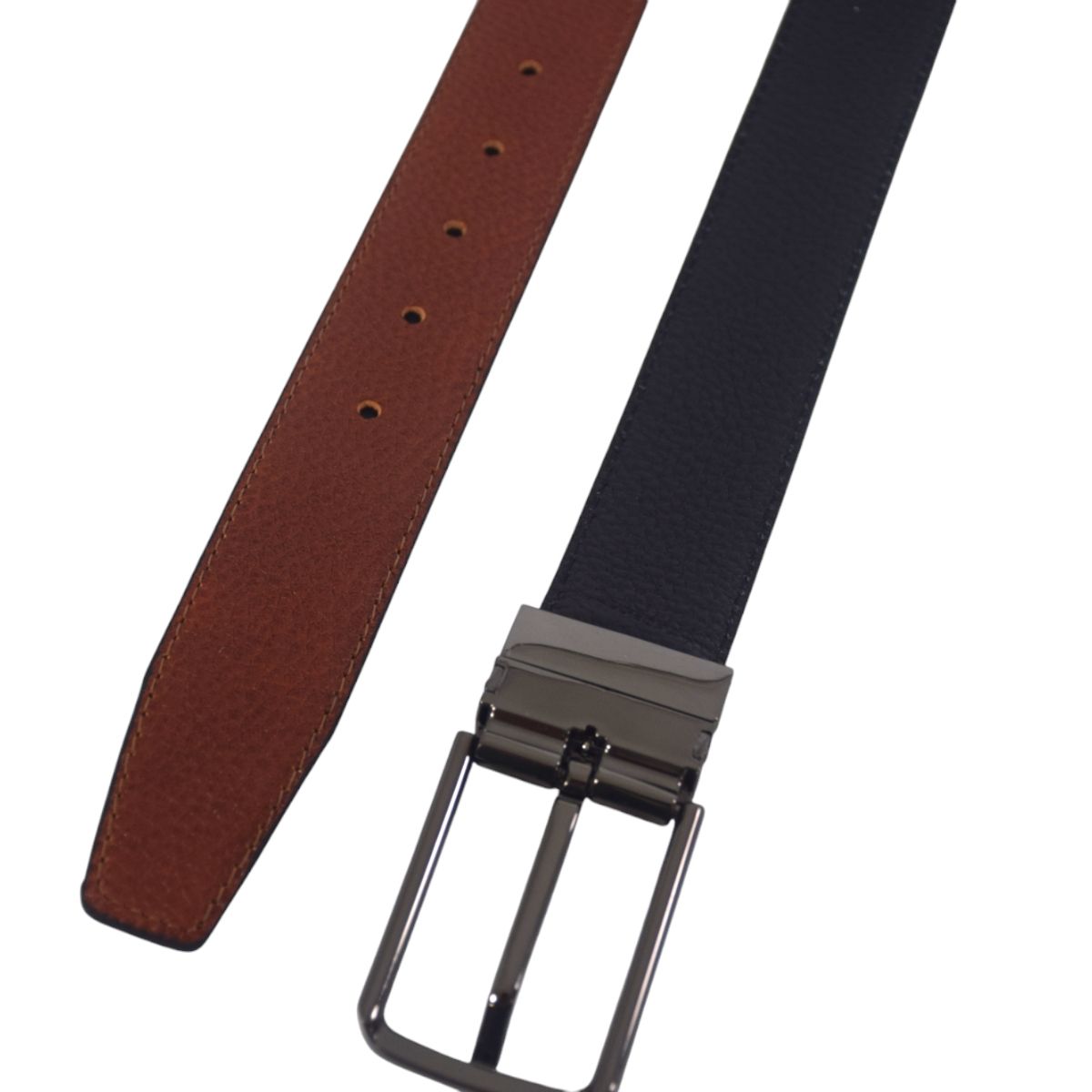 کمربند مردانه چرمیران مدل PB1004 سگک چرخشی - - 3